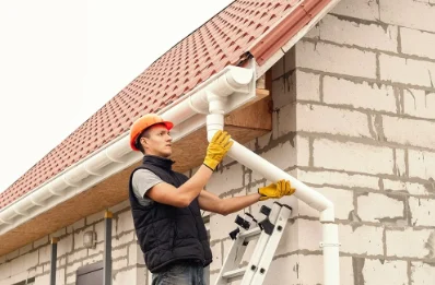 Pose et remplacement de gouttières aux Ilhes